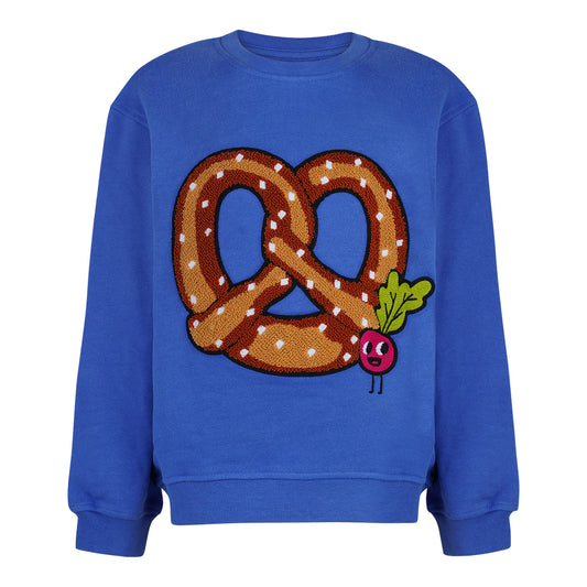 Kids SWEATSHiRT PRETZEL in Royal Blue