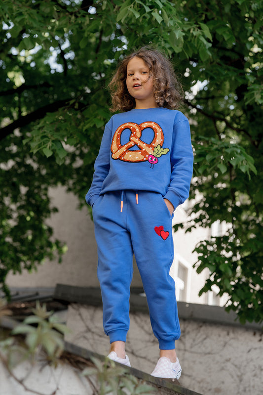Kids SWEATSHiRT PRETZEL in Royal Blue